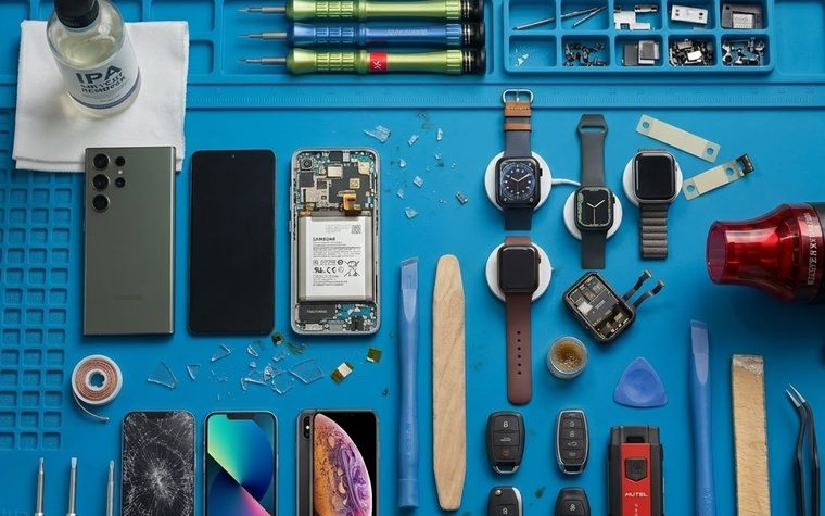 iPhone screens and phone parts